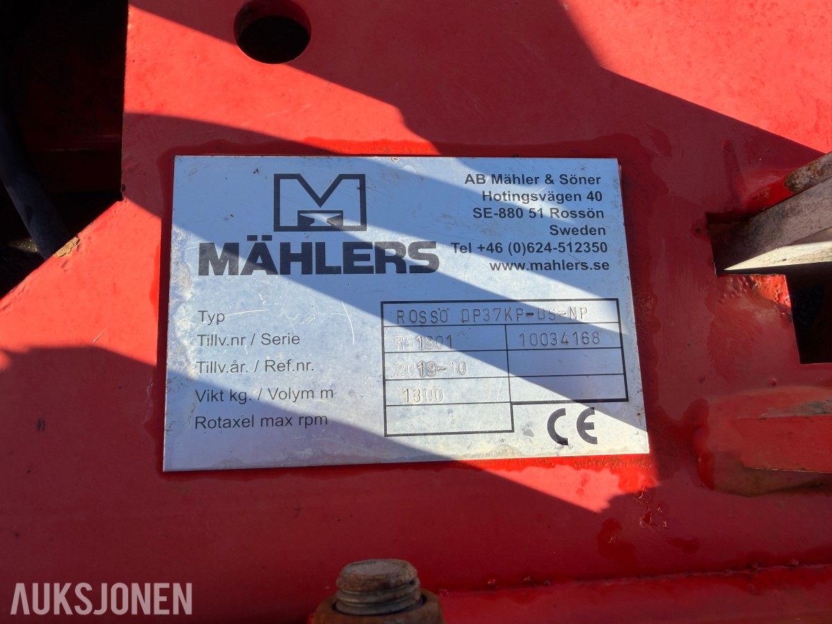2019 Mählers Rossö DP37 Diagonalplog - rep.objekt