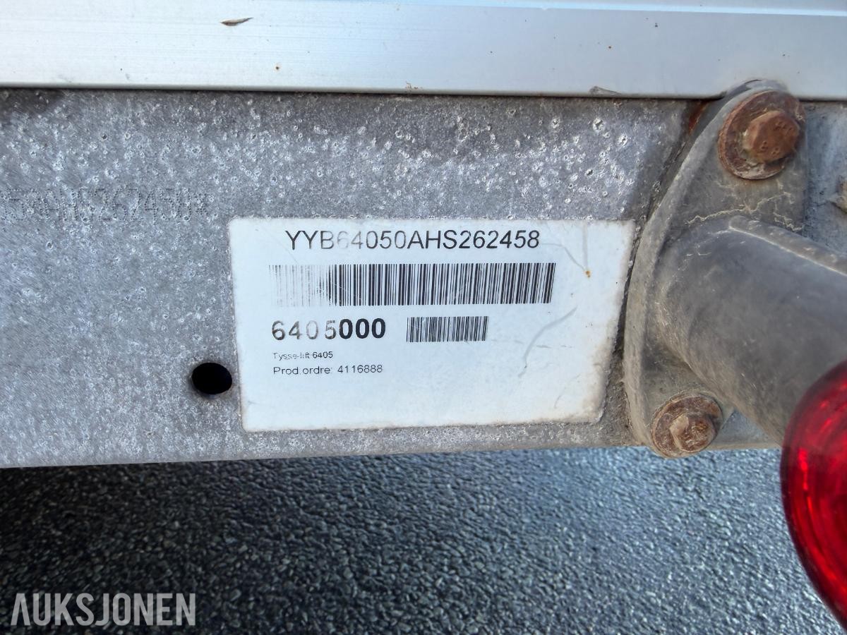 2017 Tysse Lift 6405 3500kg - hydr.nedsenkbar tilhenger