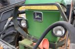 John Deere 2040 Synchron m/laster, pallegaffel, skuffe