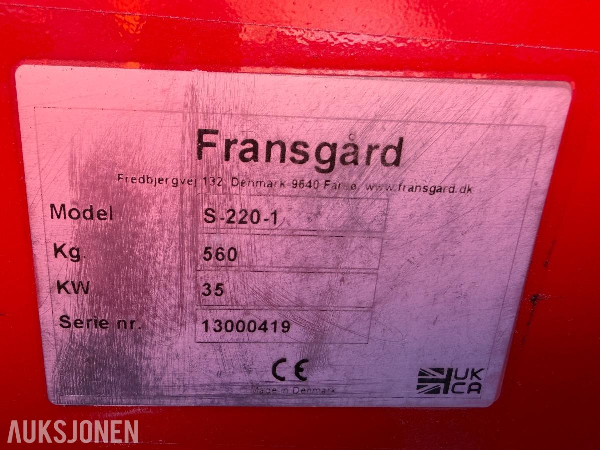 2022 Fransgård S-220-1 Snøfres