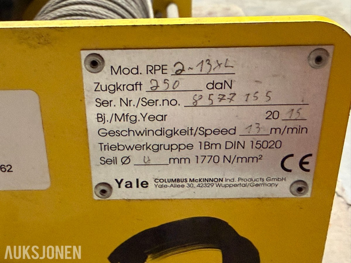 Yale elektrisk vinsj