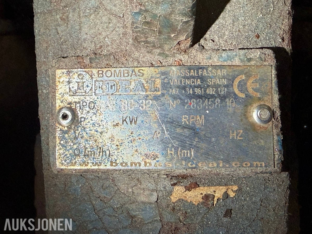 Volvo B30 med Ideal RNI 80/32 pumpe