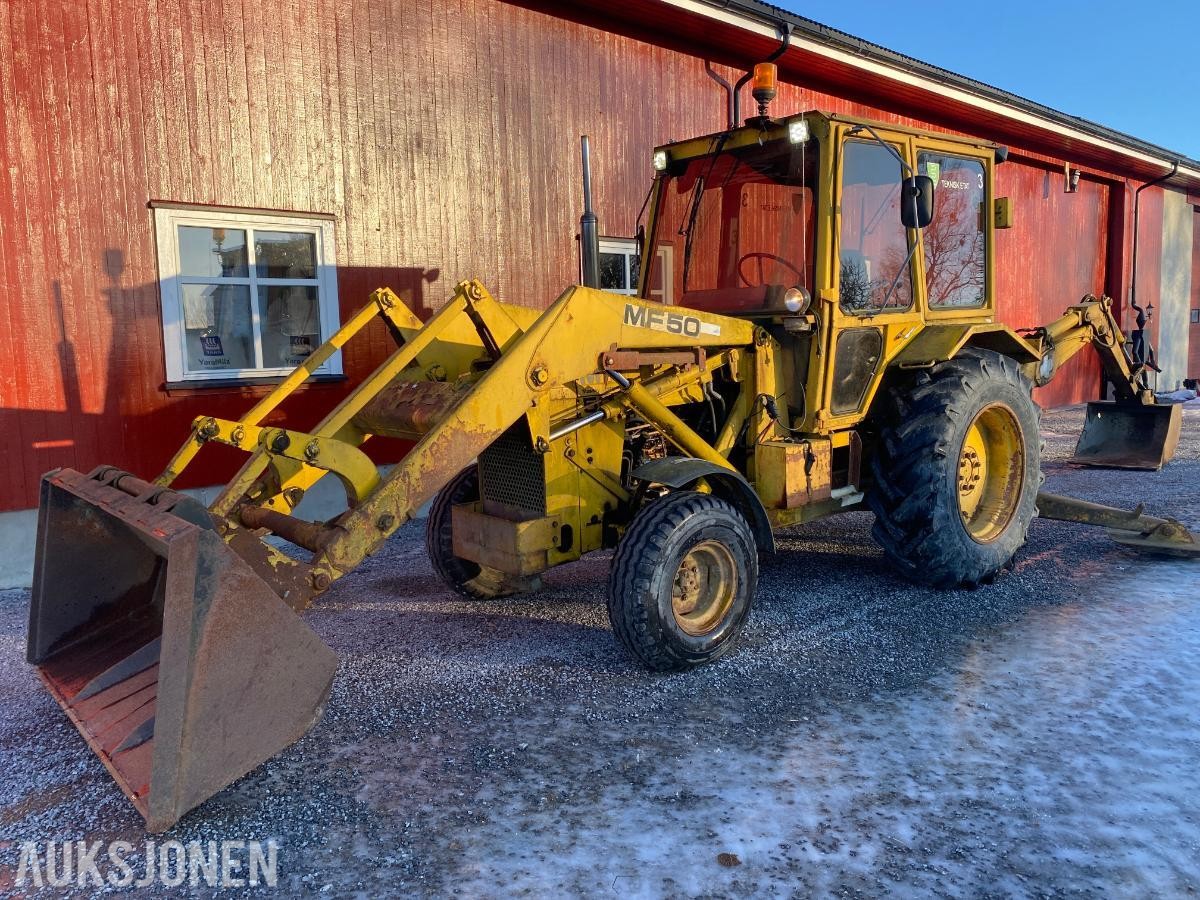 1980 Massey Ferguson MF50 Traktorgraver MVA FRI