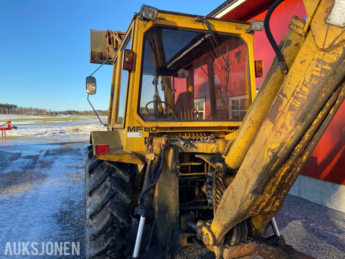 1980 Massey Ferguson MF50 Traktorgraver MVA FRI