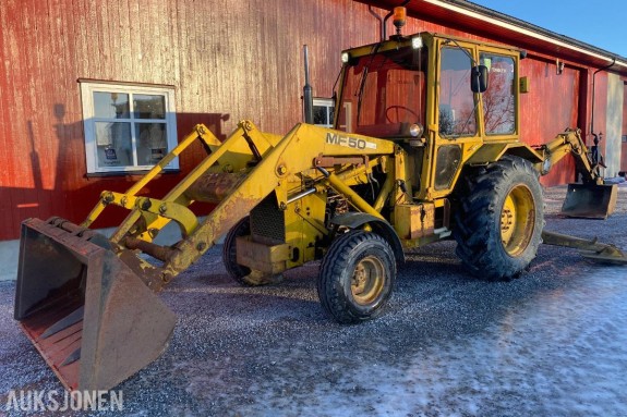 1980 Massey Ferguson MF50 Traktorgraver MVA FRI