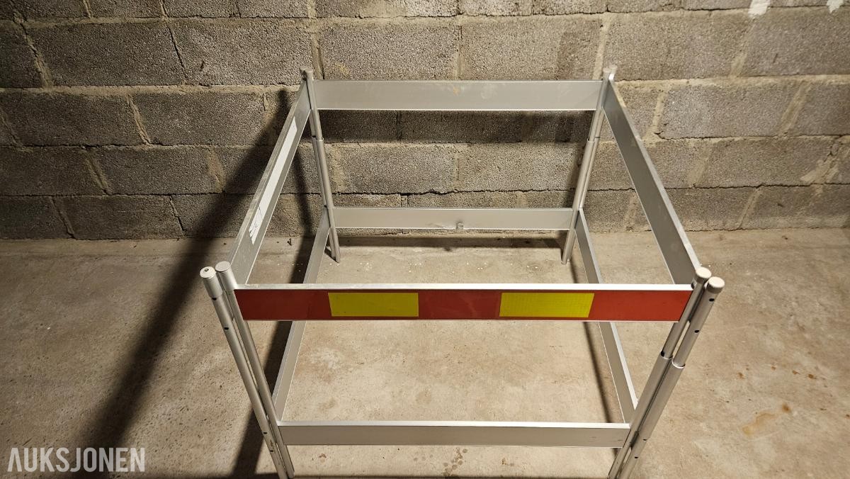 Sperregjerde i aluminium Sammenleggbar