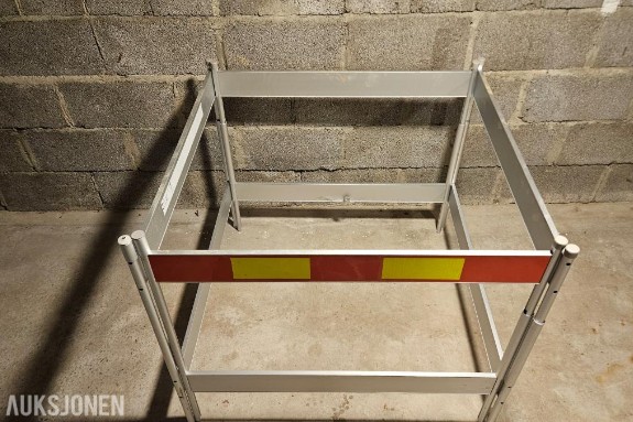 Sperregjerde i aluminium Sammenleggbar