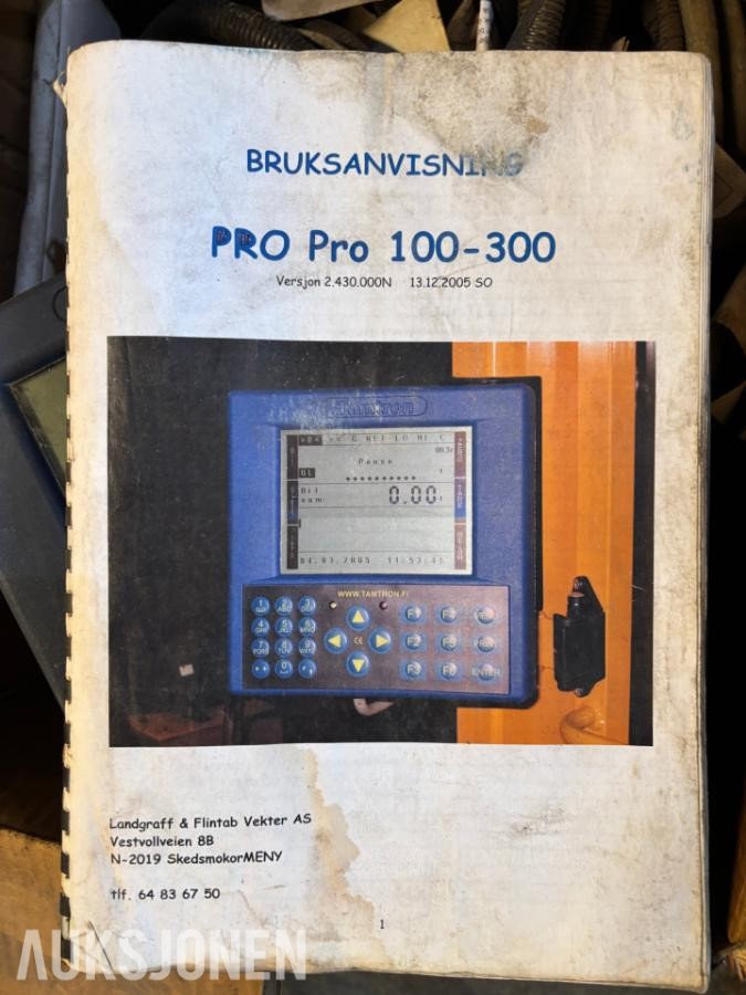 Tamtron PRO Pro 100-300 hjullastervekt med Epson printer