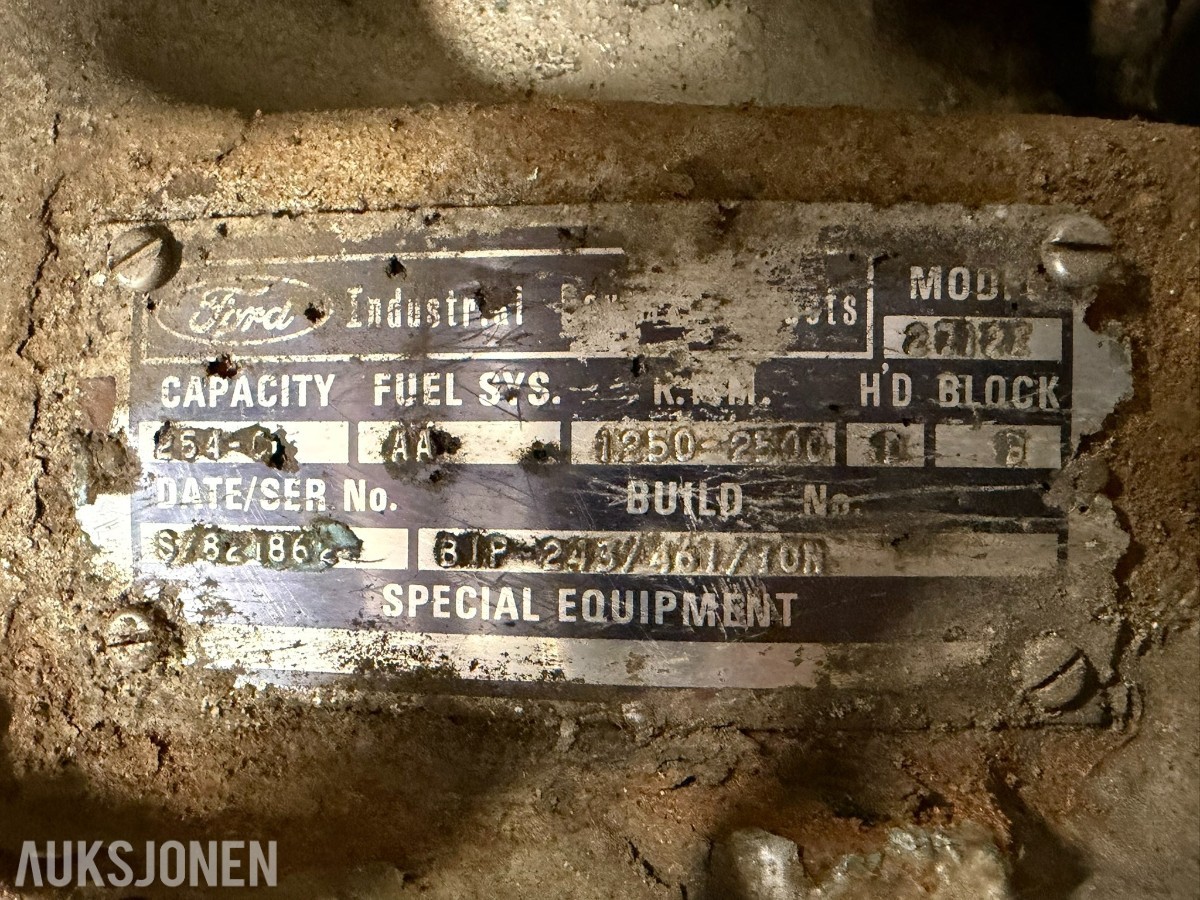 Ford Industrial motorpumpe med Bombas Ideal pumpe - 80/32