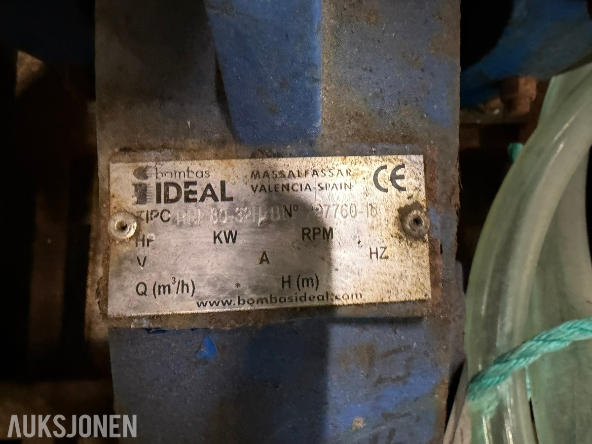 Ford Industrial motorpumpe med Bombas Ideal pumpe - 80/32