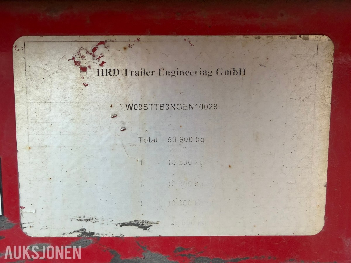 2016 HRD HRD Uttrekksemi - Jumbo henger