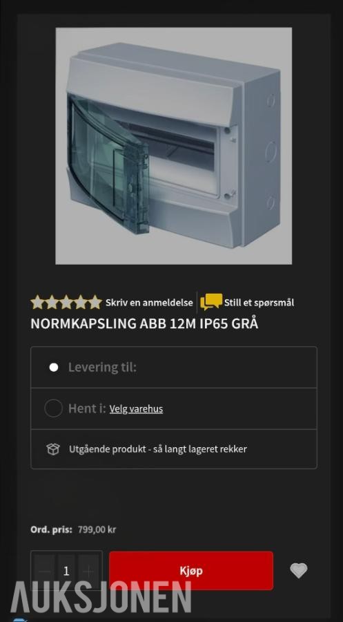 7 Stykk ABB Sikringsskap