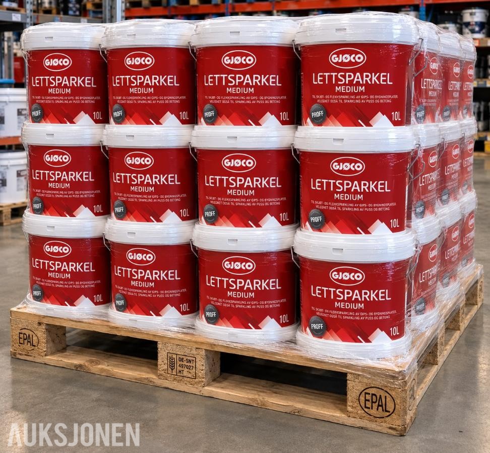 2026 Gjøco Proff Lettsparkel Medium – 44 x 10 liter – uåpnet pall