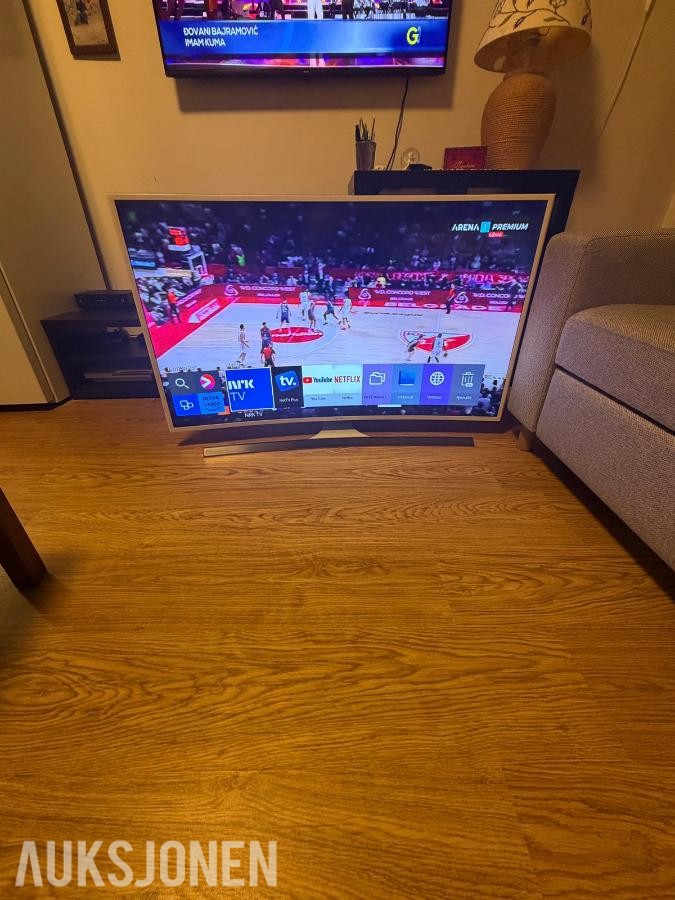 2016 Samsung 48'' TV, modell UE48JU6515U med buet skjerm