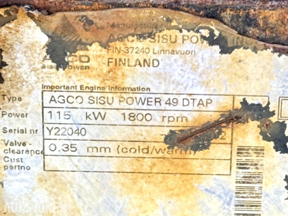 Dieseldrevet spylepumpe - høytrykksaggregat 300 bar – AGCO Sisu Power