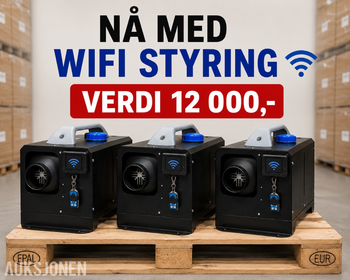 3 stk Dieselvarmere med WIFI- Kvalitet 8kw integrert modell