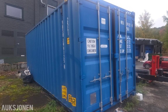 20 fot High Cube – dører i begge ender, strømfordeling med 630 A hovedbryter