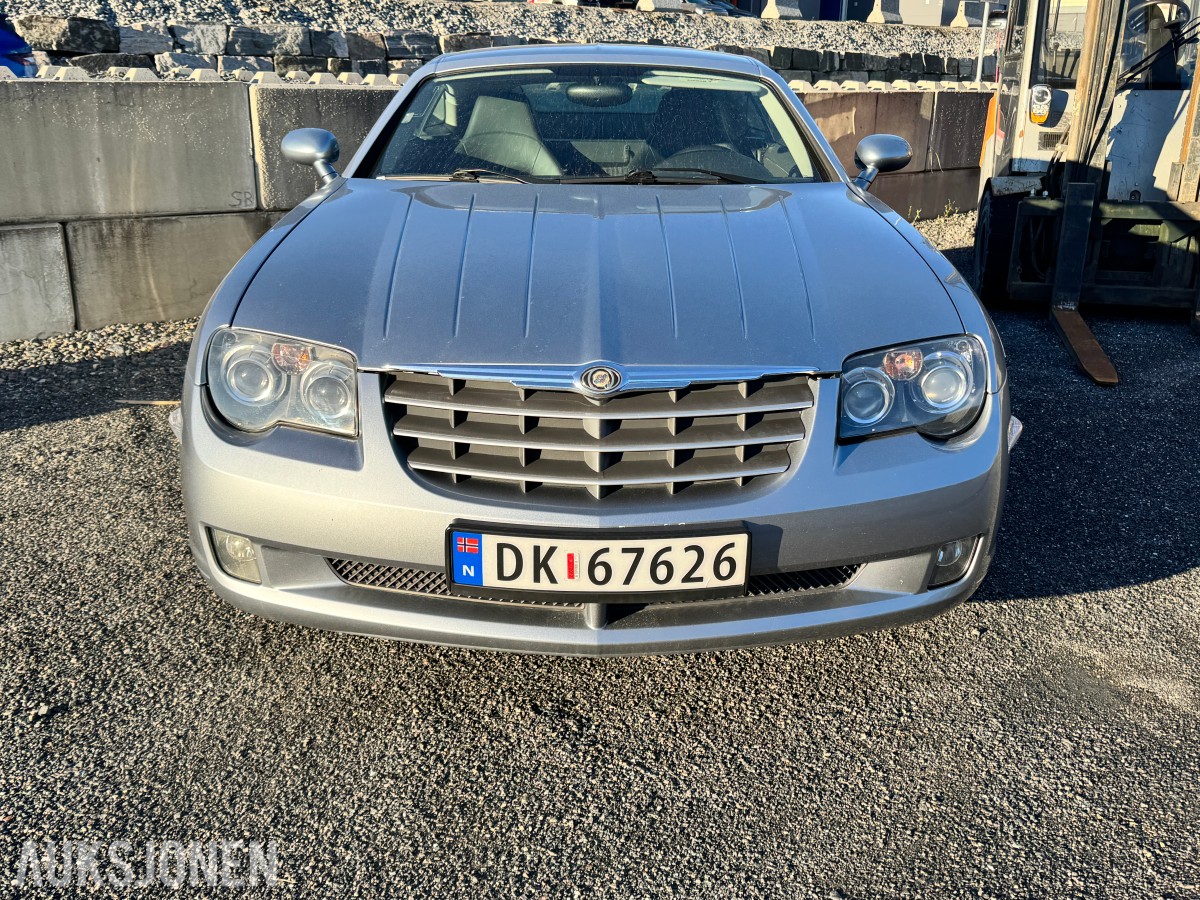 2004 Chrysler Crossfire 3.2, 120000km, Automat, Cruisekontroll, Skinninteriør