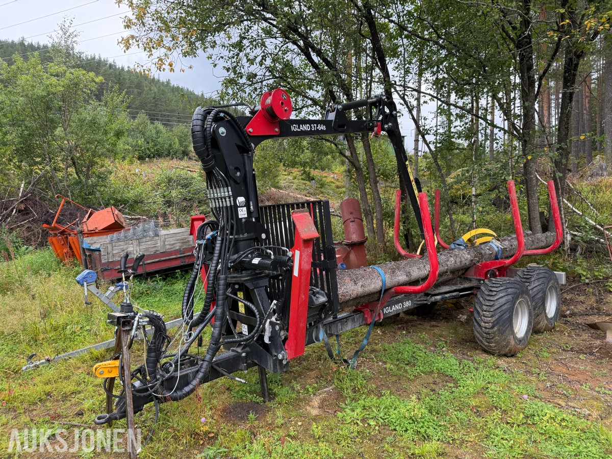 2003 Igland 380 Tømmerhenger m/Utskyt og vinsj