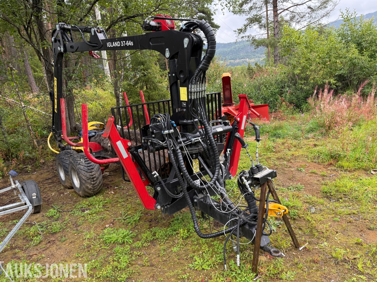 2003 Igland 380 Tømmerhenger m/Utskyt og vinsj