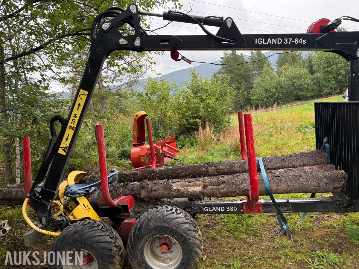 2003 Igland 380 Tømmerhenger m/Utskyt og vinsj