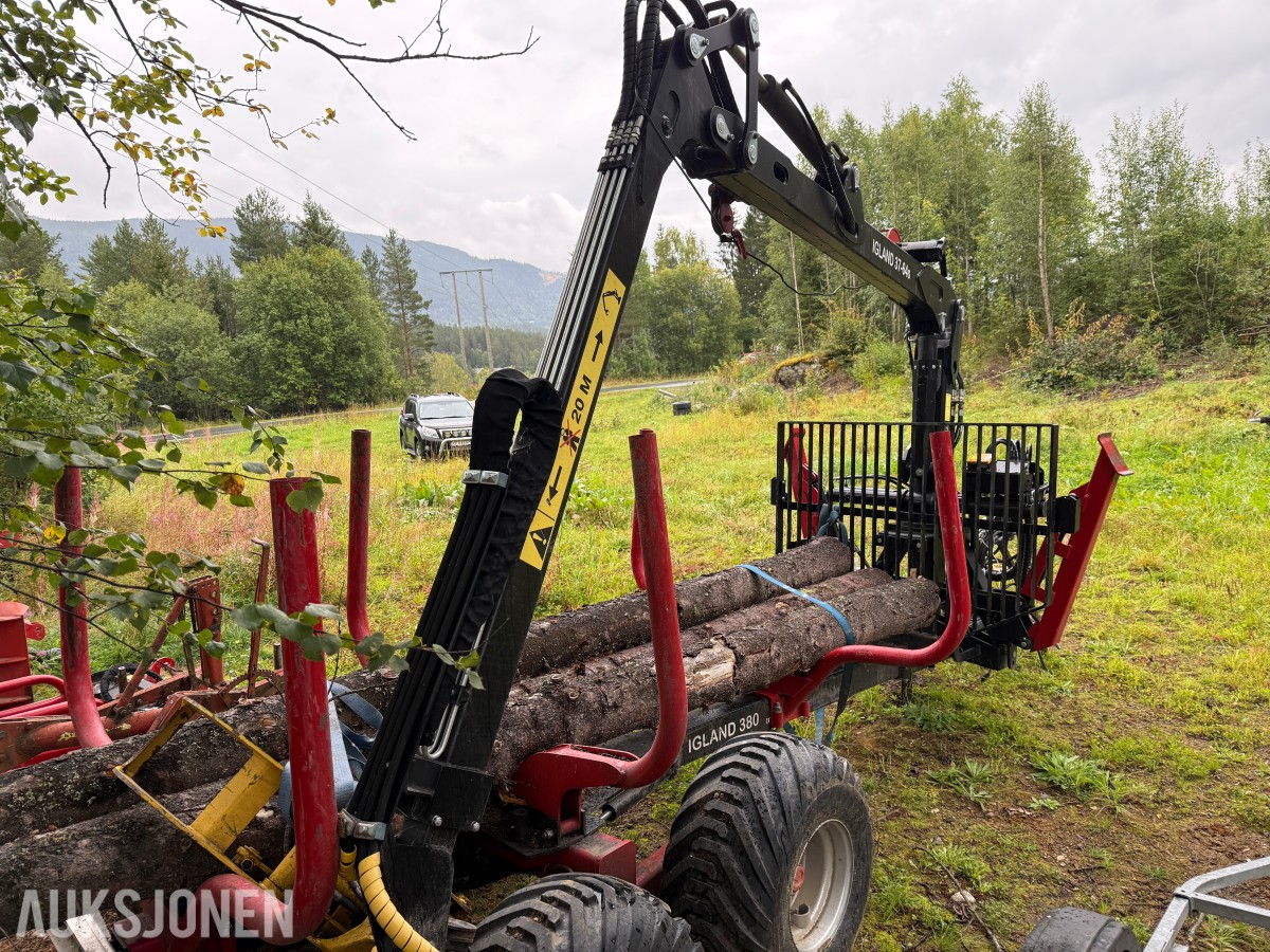 2003 Igland 380 Tømmerhenger m/Utskyt og vinsj
