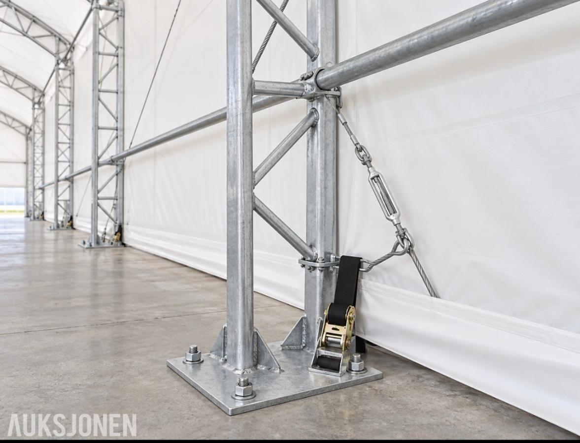 2026 LAGERHALL 36,60x12.20x6.40 M L/B/H - 446M2 -DOBBLE RØR-SYSTM 4012021
