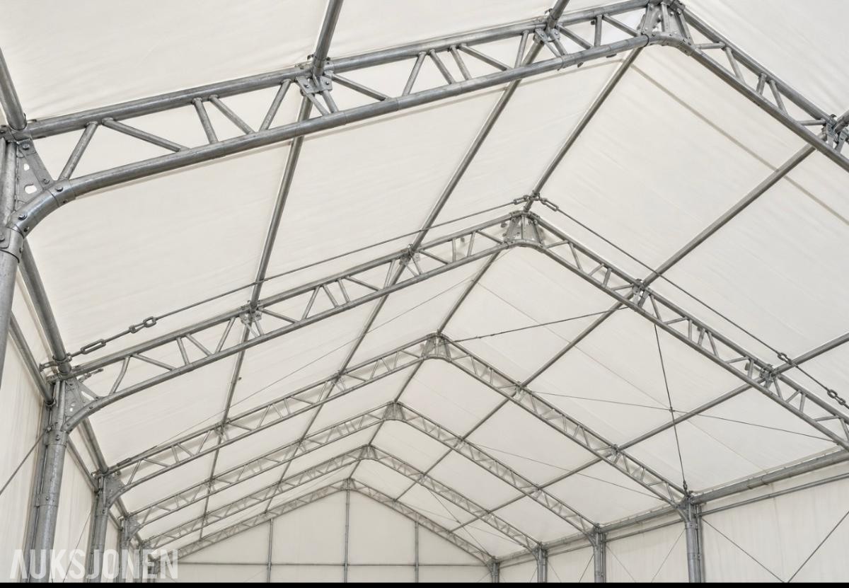 2026 LAGERHALL 36,60x12.20x6.40 M L/B/H - 446M2 -DOBBLE RØR-SYSTM 4012021
