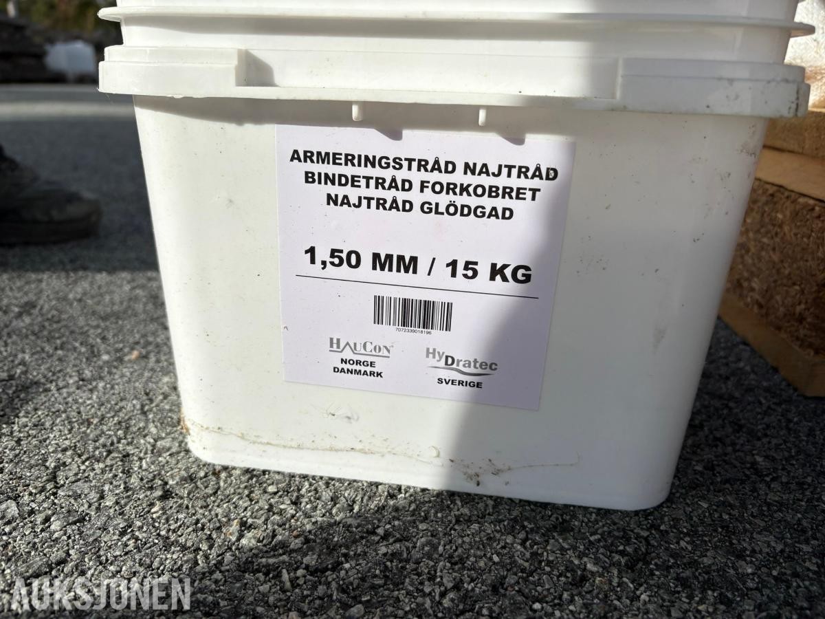 Diverse utstyr for betongentreprenør Forbruksmateriell og verktøy/måleutstyr