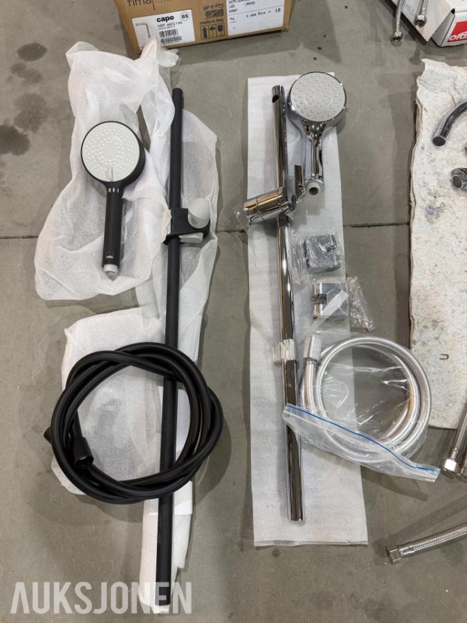 Diverse blandebatterier og betjeningsplater - Overskuddsvarer