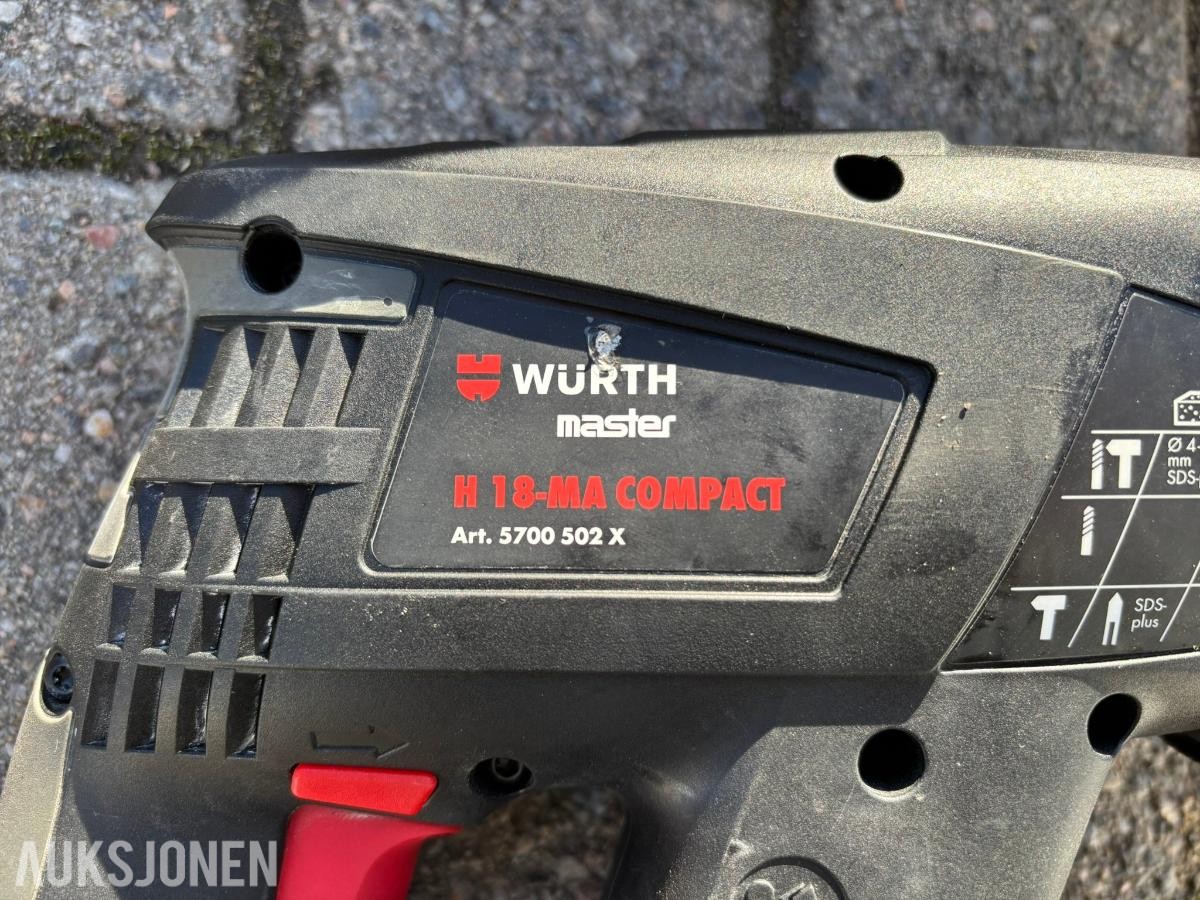 Würth 2 × H 18-MA Compact og 1 × H 18-A Compact