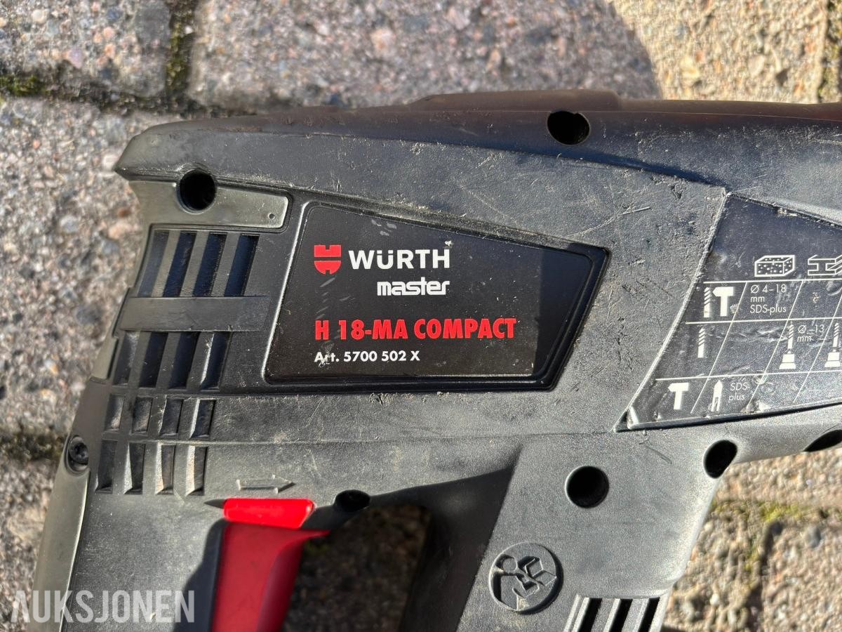 Würth 2 × H 18-MA Compact og 1 × H 18-A Compact