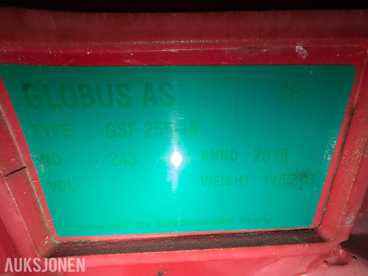 2018 Globus GSF 255-18 V-snøfres – kantvinge - kun gått en sesong!