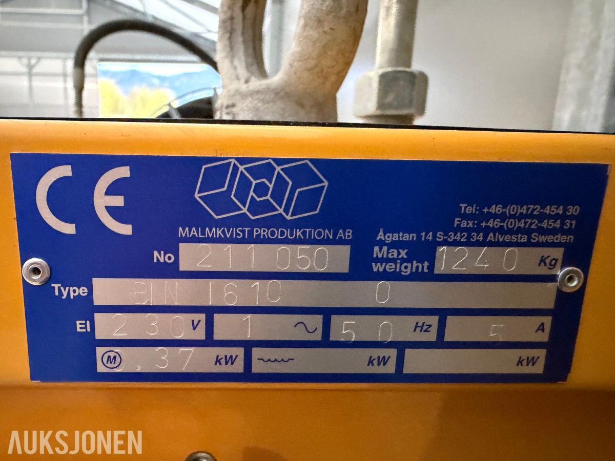 Malmkvist BINI 610 Teletiner / Honda motor / Svært lite brukt