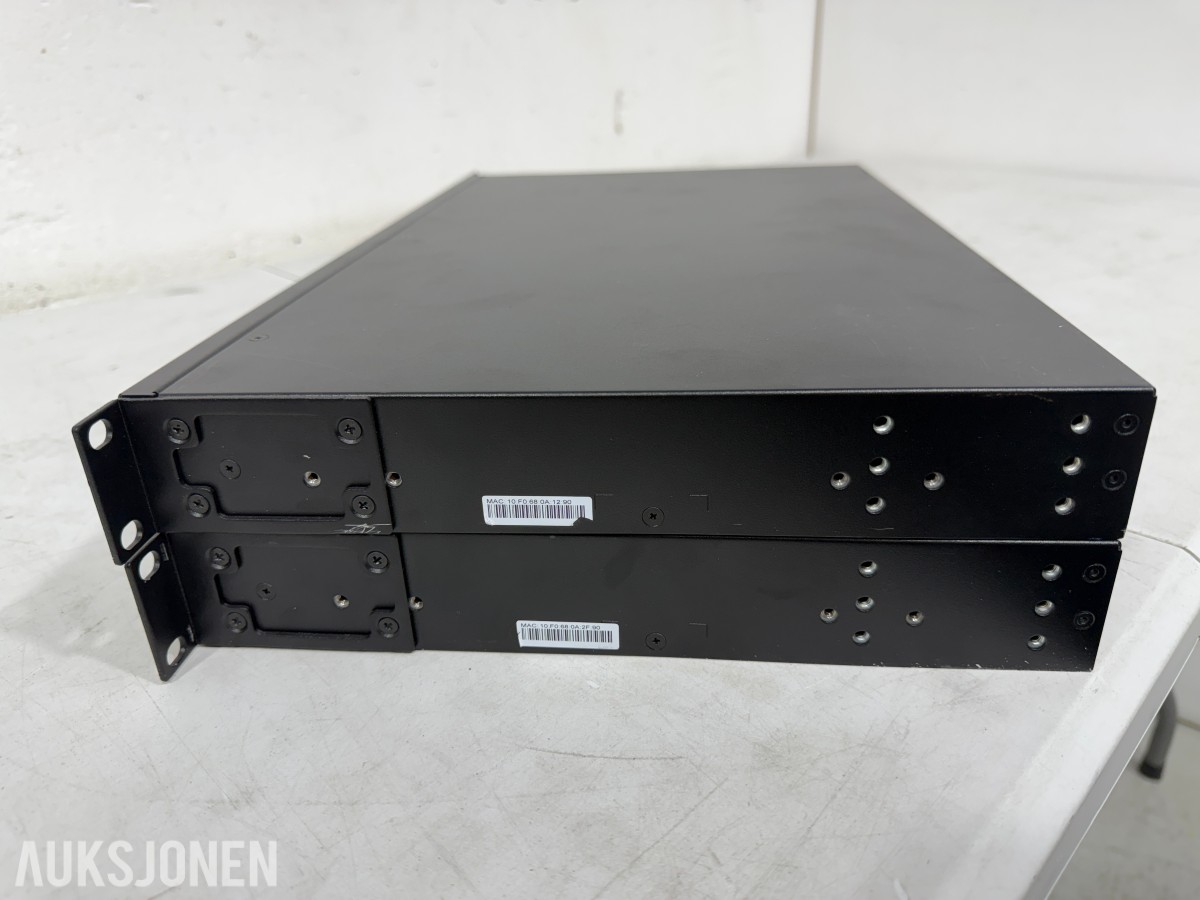 2 stk Ruckus ICX 7150-24P PoE+ nettverksswitcher