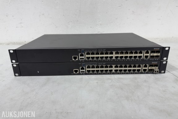 2 stk Ruckus ICX 7150-24P PoE+ nettverksswitcher