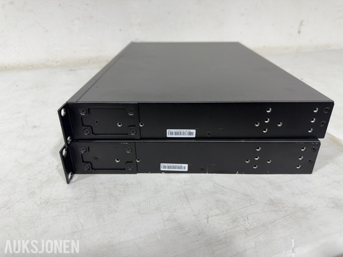 2 stk Ruckus ICX 7150-24P PoE+ nettverksswitcher