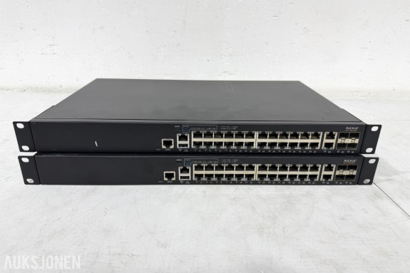 2 stk Ruckus ICX 7150-24P PoE+ nettverksswitcher