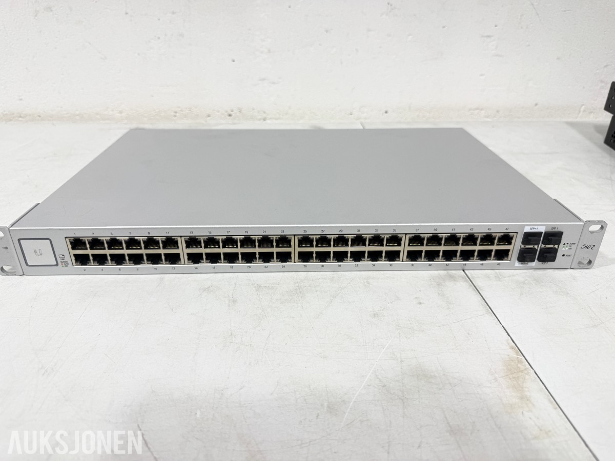 Ubiquiti, Ruckus og Aruba/HPE nettverksswitcher