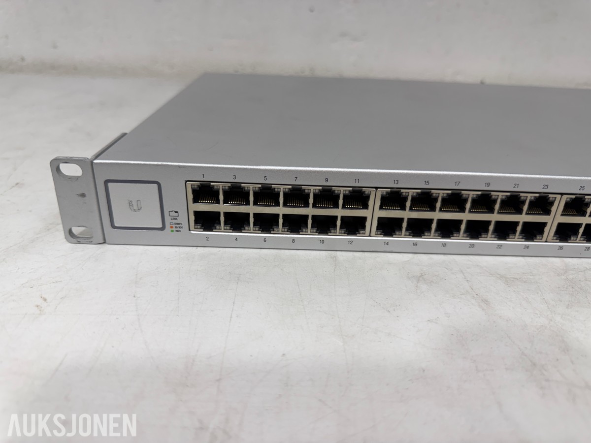 Ubiquiti, Ruckus og Aruba/HPE nettverksswitcher