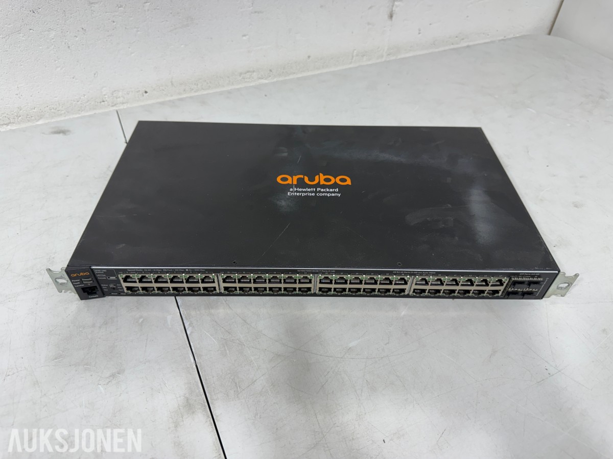 Ubiquiti, Ruckus og Aruba/HPE nettverksswitcher