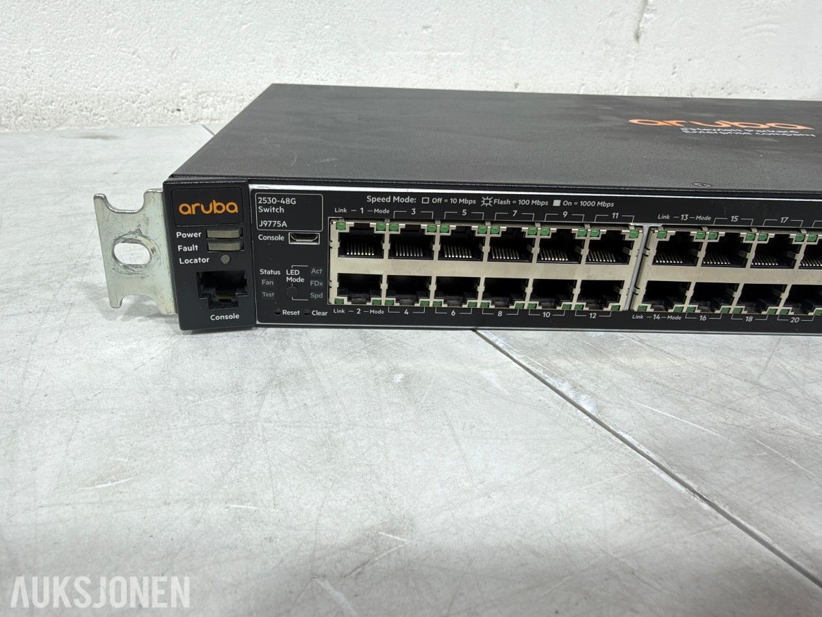 Ubiquiti, Ruckus og Aruba/HPE nettverksswitcher