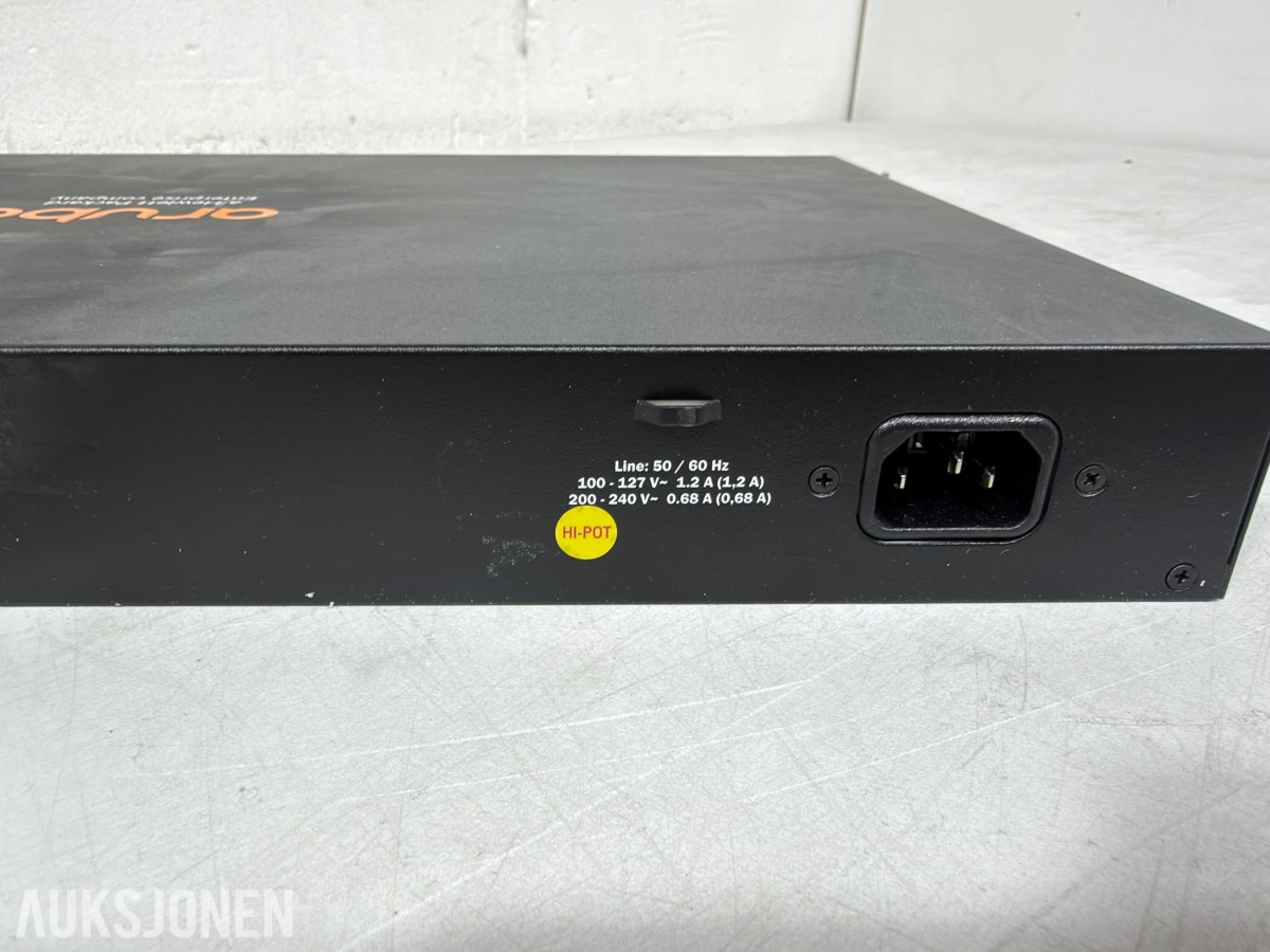 Ubiquiti, Ruckus og Aruba/HPE nettverksswitcher