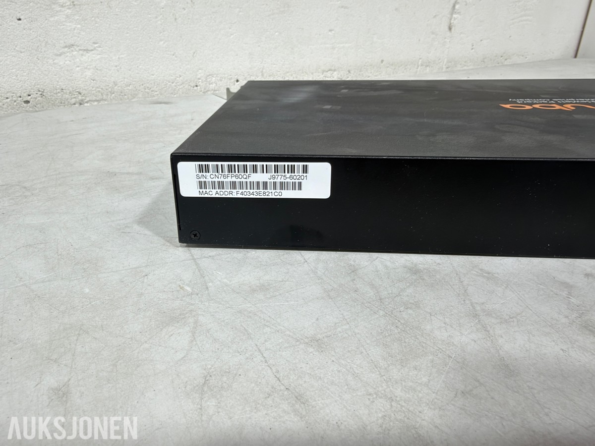 Ubiquiti, Ruckus og Aruba/HPE nettverksswitcher