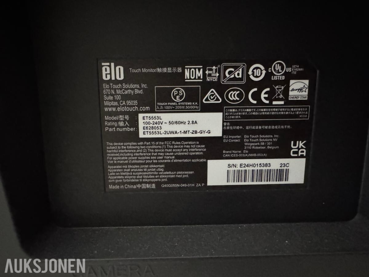 Komplett møteromspakke – Elo 55'' 4K Touchskjerm + Poly Studio X72