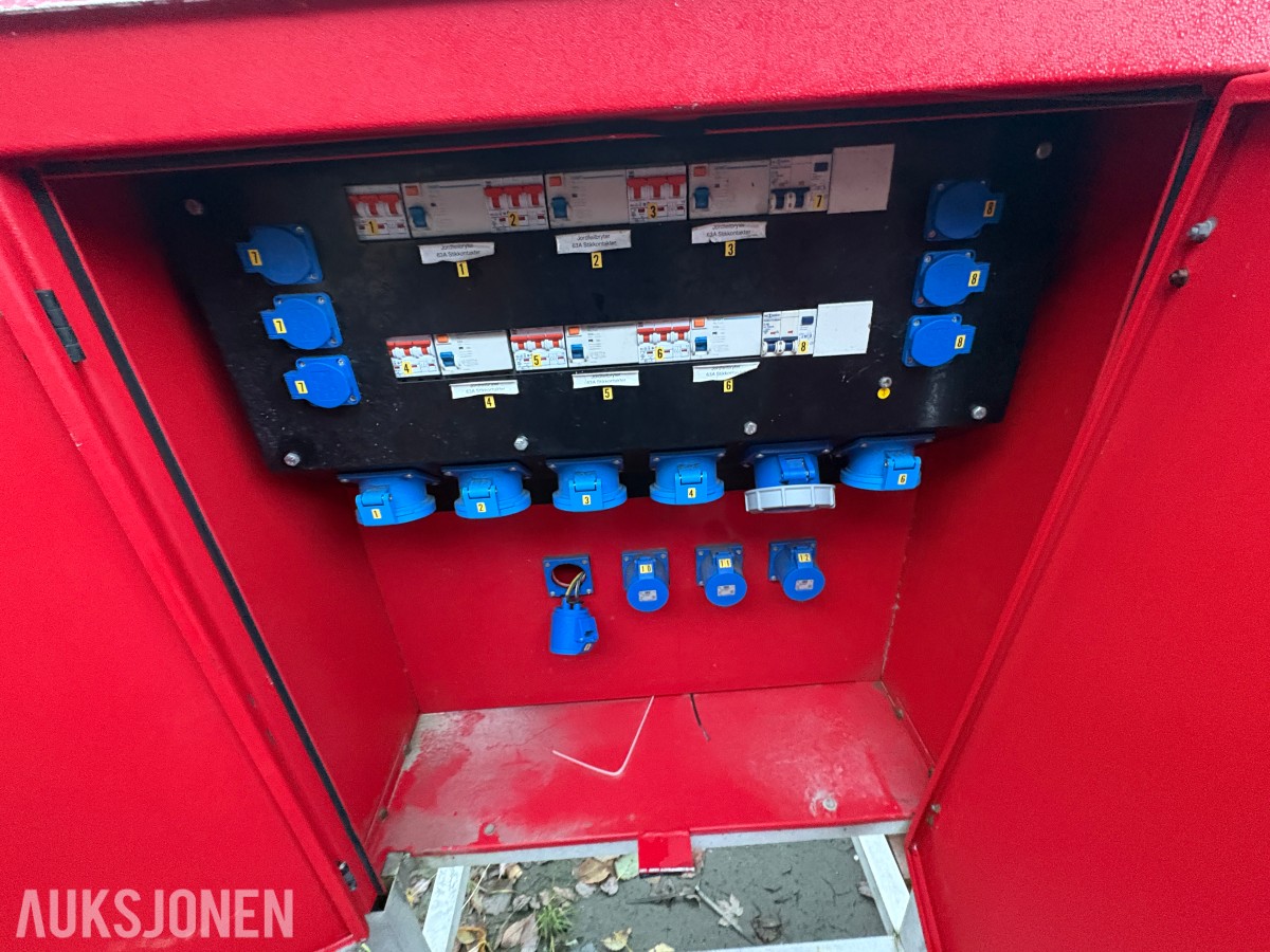 Ca. 80 byggestrømskap – 230/400 volt selges samlet