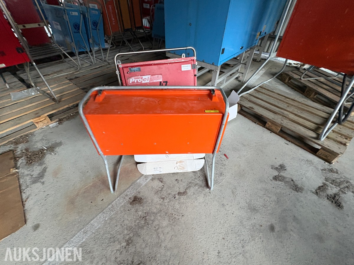 Ca. 80 byggestrømskap – 230/400 volt selges samlet