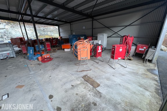 Ca. 80 byggestrømskap – 230/400 volt selges samlet