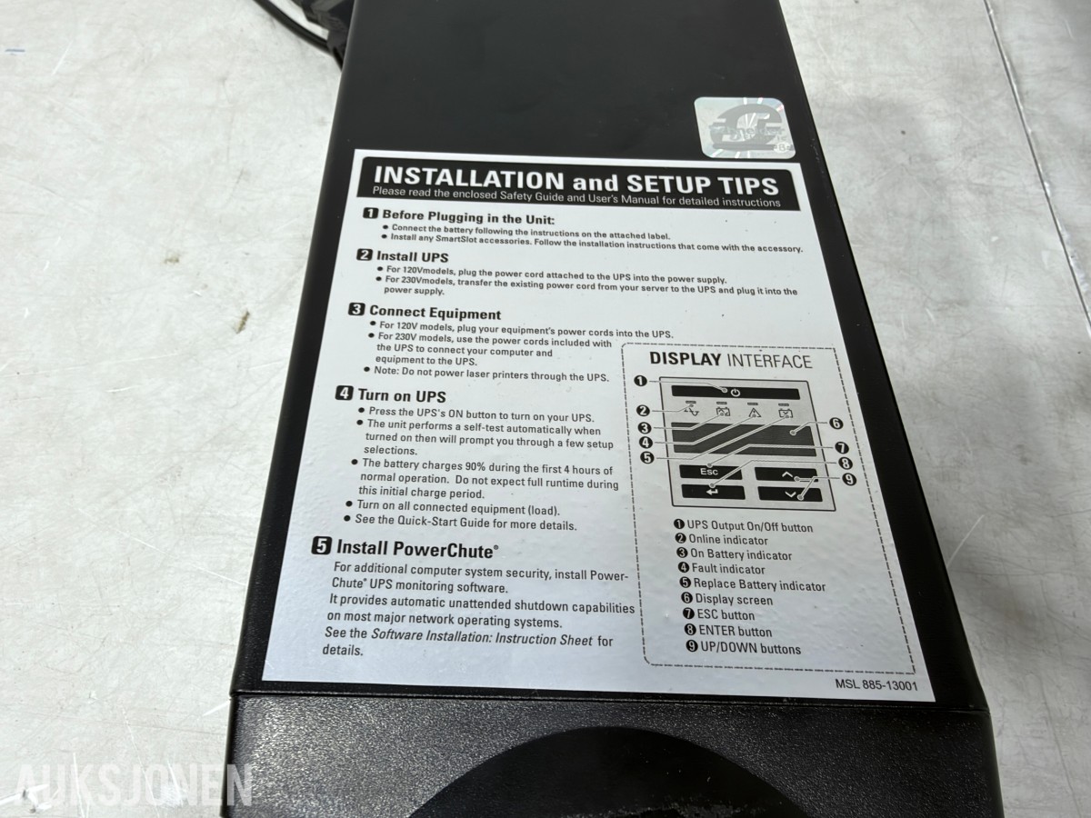 APC Smart-UPS SMT750I og SMC1500I