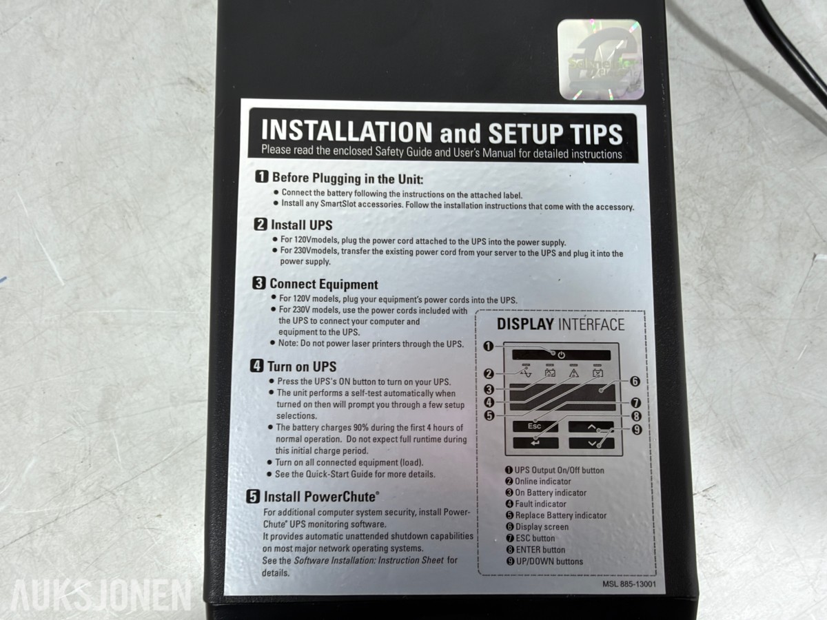 APC Smart-UPS SMT750I og SMC1500I